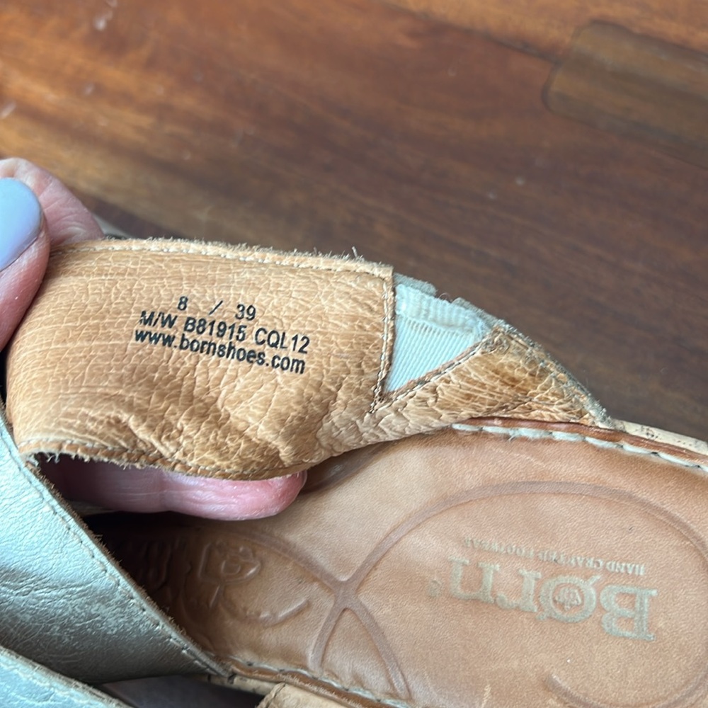 Born wedge slip on sandals. So very comfy and cute! - Picture 10 of 11
